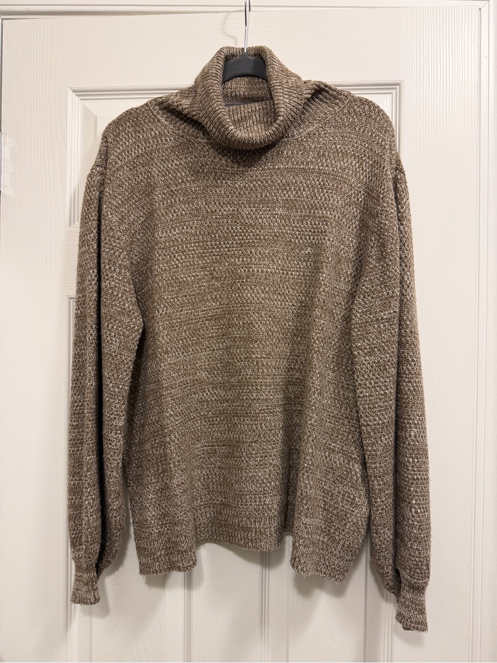 Woman’s Taupe Turtleneck Sweater